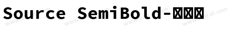 Source SemiBold字体转换
